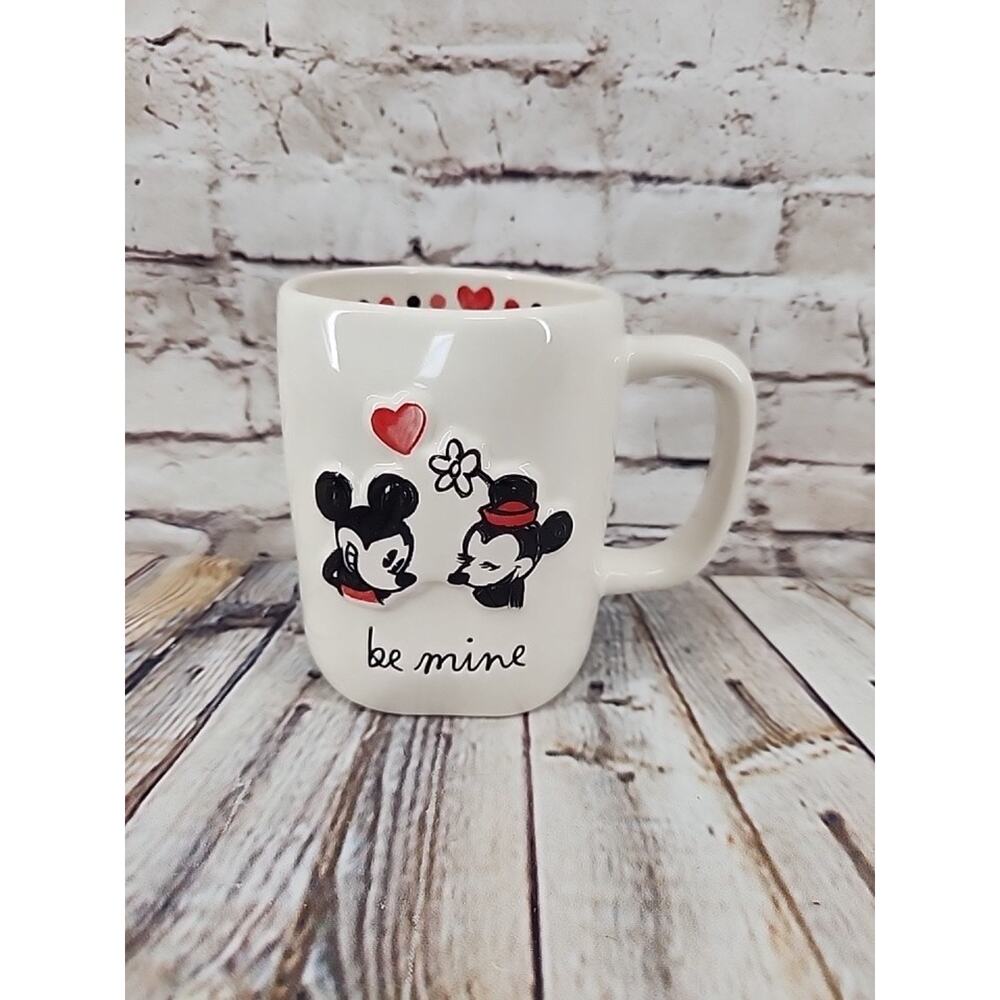 Rae Dunn Mickey & Minnie Mouse Valentines Be Mine Mug